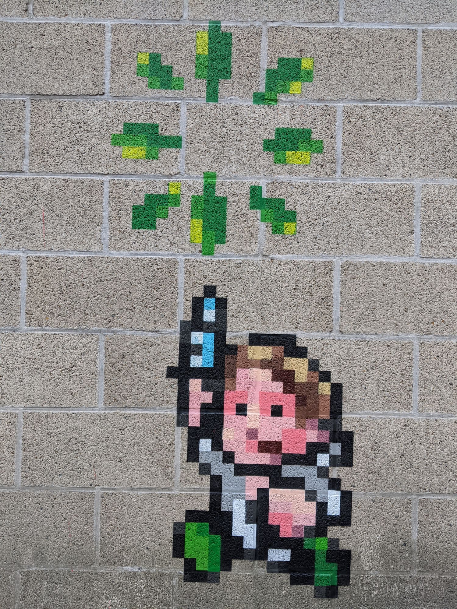 Corona Combat graffiti