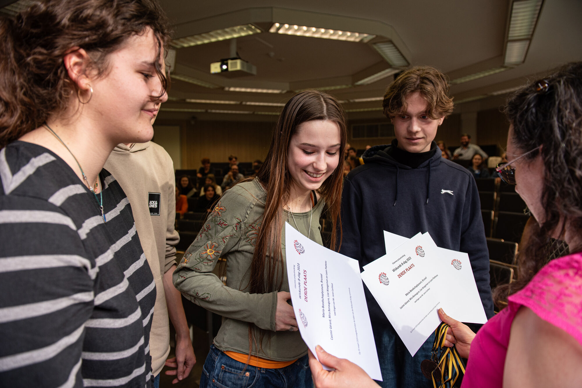 Prijsuitreiking Wiskunde B-dag
