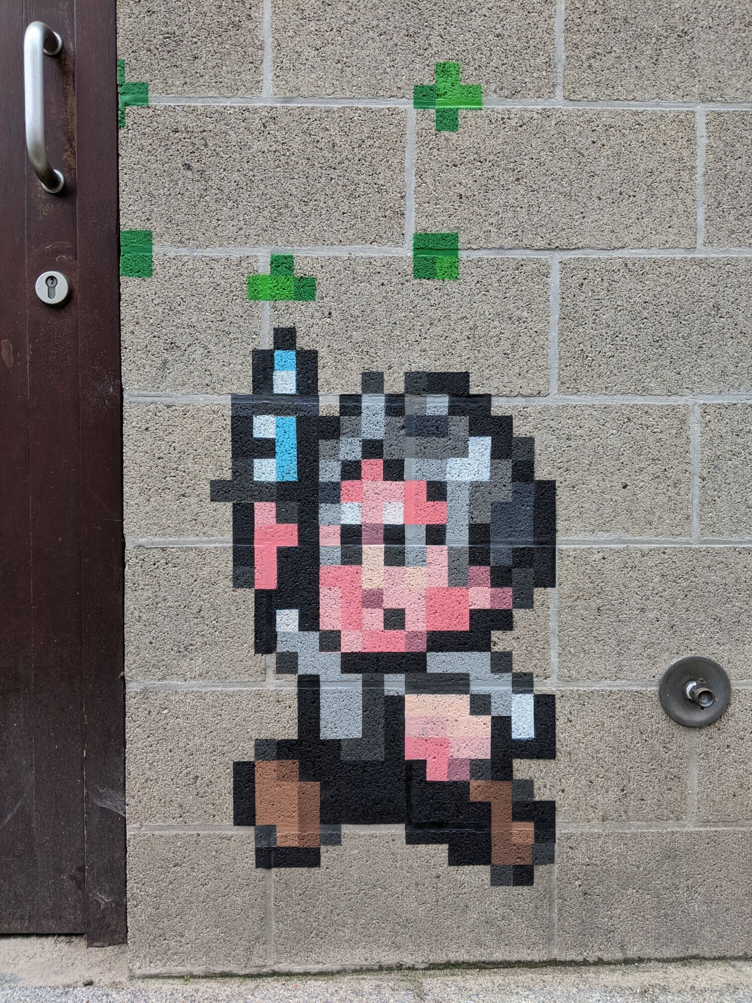 Corona Combat graffiti