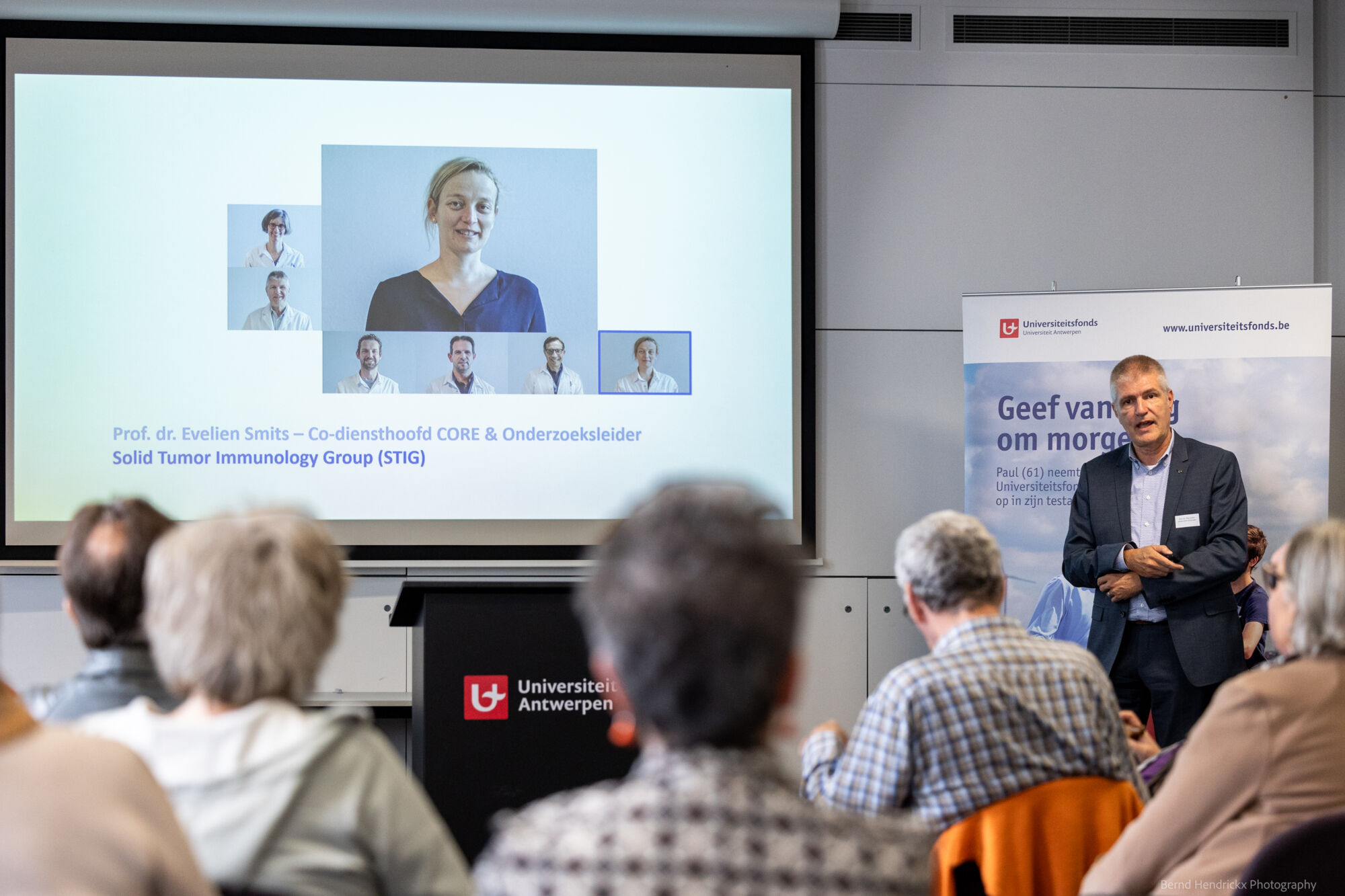 Info- en netwerkreceptie schenken en legateren aan UAntwerpen