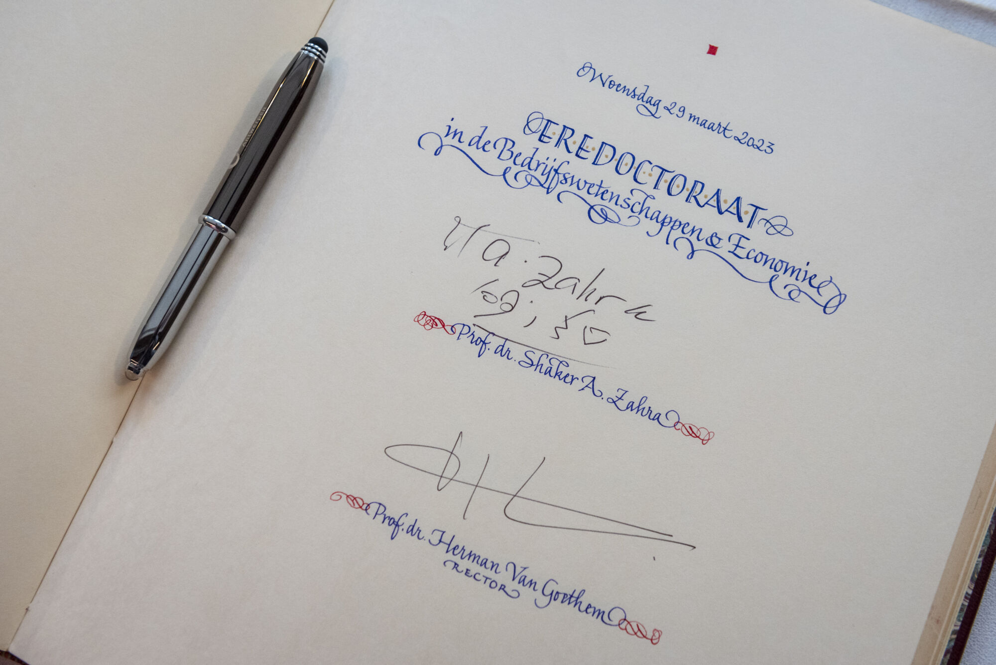 Eredoctoraat in de Letteren en Wijsbegeerte 2023