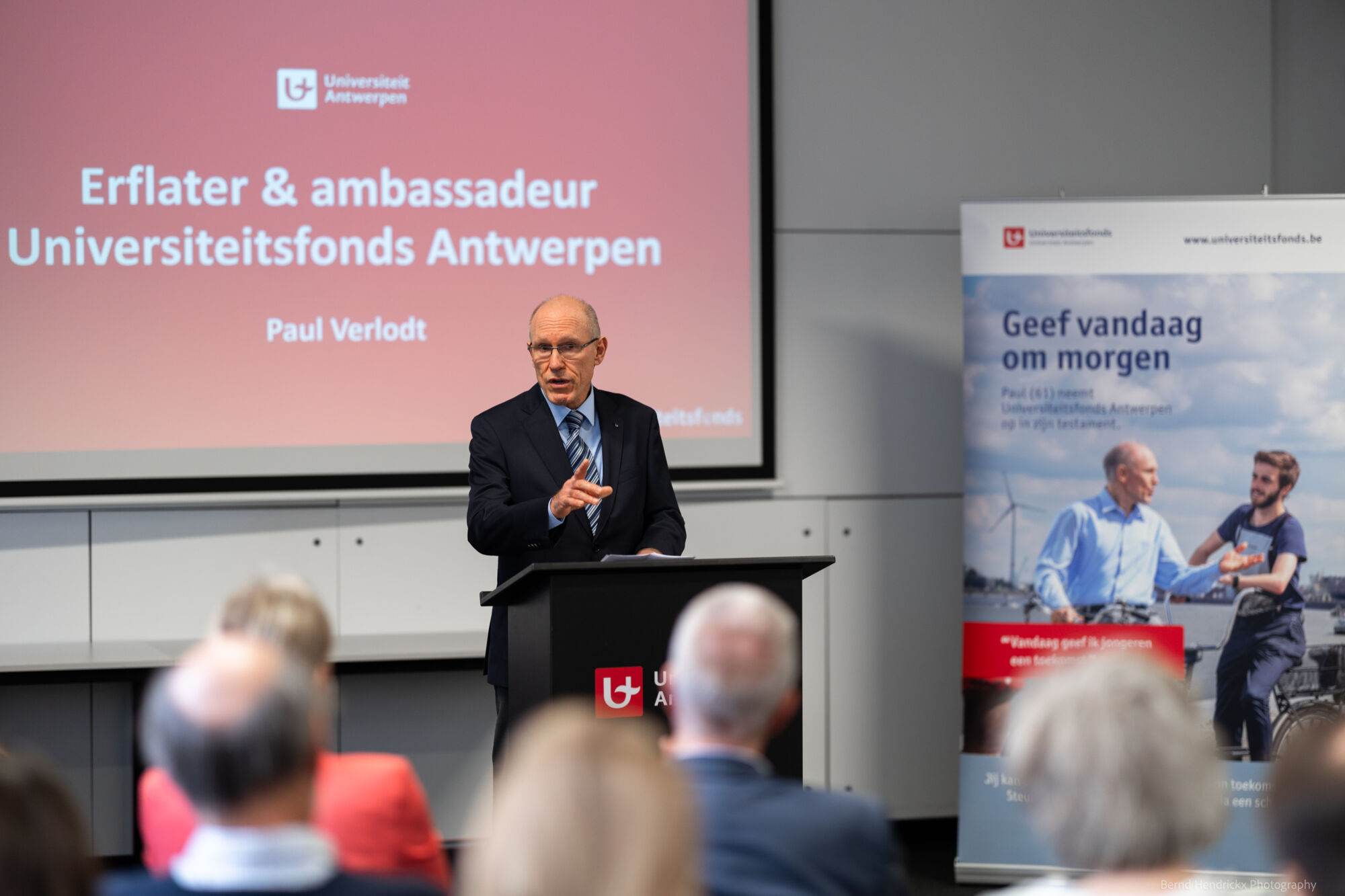 Info- en netwerkreceptie schenken en legateren aan UAntwerpen