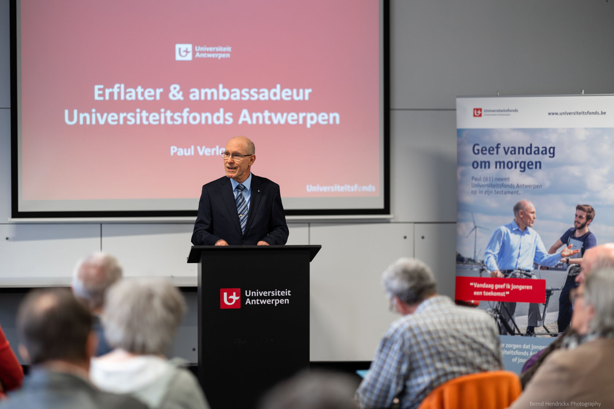 Info- en netwerkreceptie schenken en legateren aan UAntwerpen