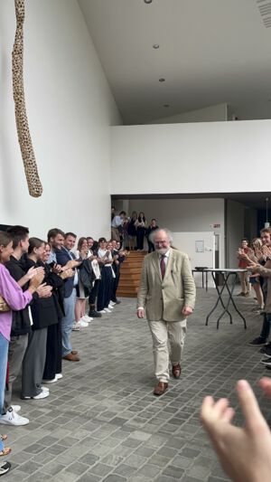 laatste college Staatsrecht van professor Jan Velaers