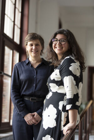 Chris Van Ginneken en Nathalie Dens.UA .Universiteit Antwerpen