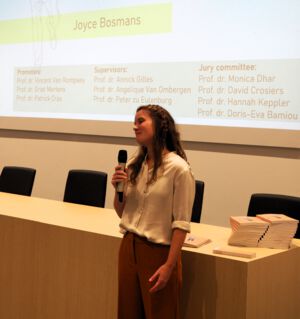 Doctoraatsverdediging Joyce Bosmans 