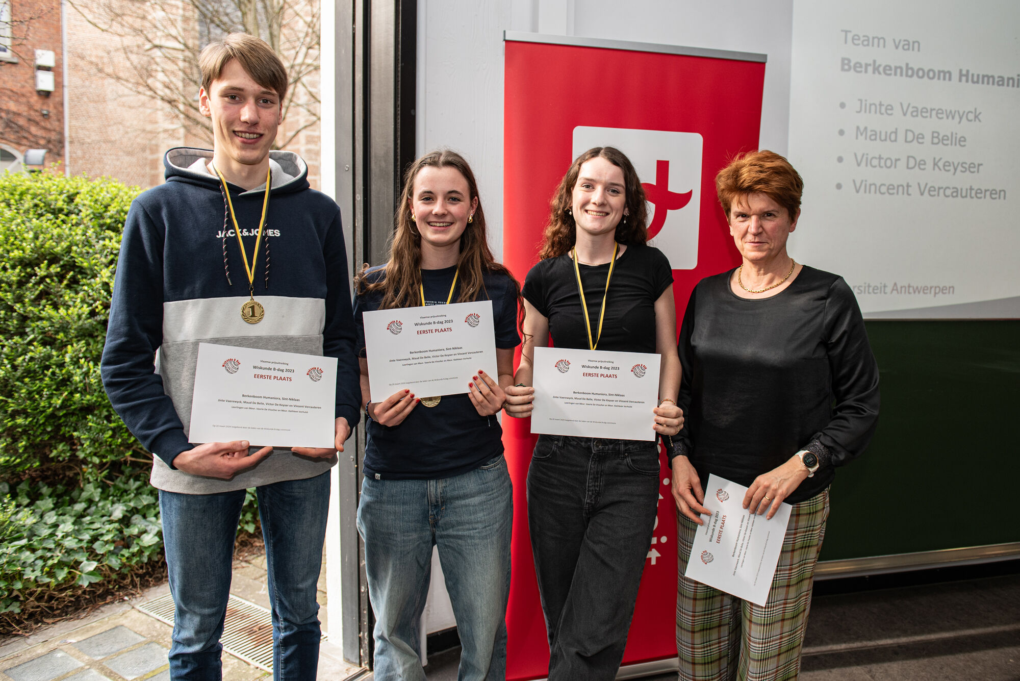 Prijsuitreiking Wiskunde B-dag